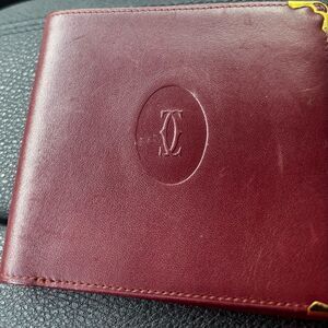 Cartier Vintage Deep Red Leather Card Holder - Antique Cartier Item